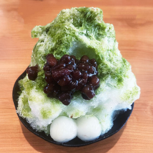 挽きたて抹茶使用　抹茶かき氷の写真